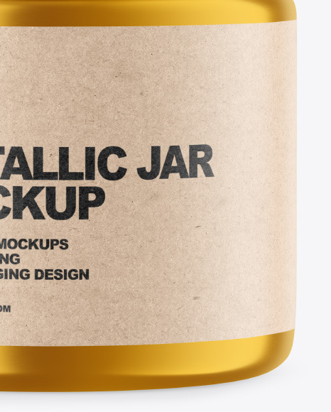 Metallic Jar Mockup PSD #5