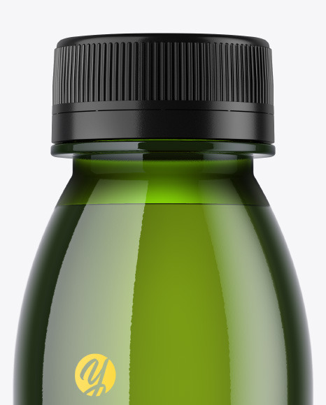 Green Plastic Bottle Mockup PSD #2
