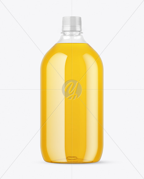 Clear Plastic Apple Juice Bottle Mockup Clear Plastic Apple Juice Bottle Mockup