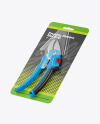 Pruning Shears Mockup - Half Side View