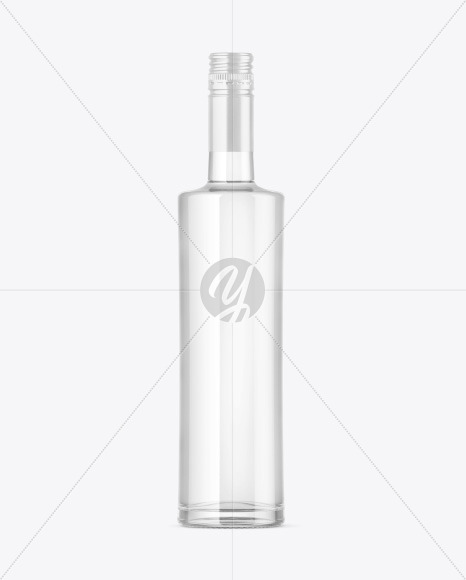 Clear Glass Vodka Bottle Mockup Clear Glass Vodka Bottle Mockup