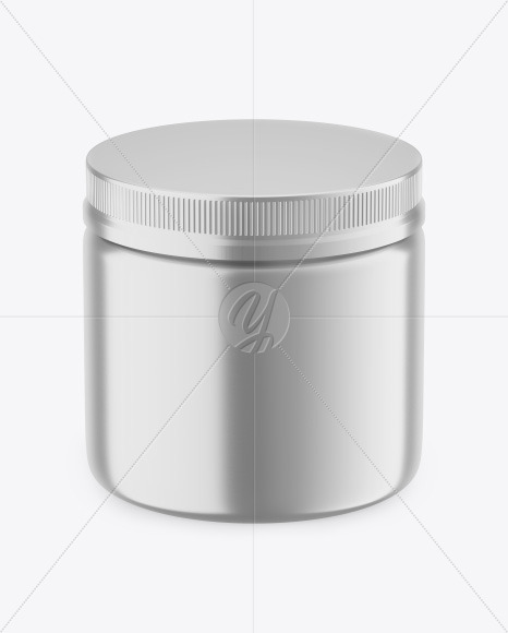 Metallic Jar Mockup PSD #1