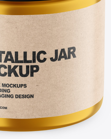 Metallic Jar Mockup PSD #5