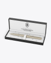 Gift Writing Pen in Box Mockup