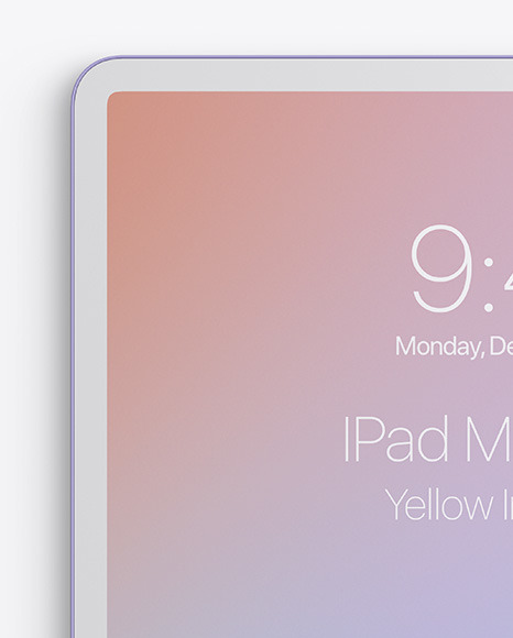 Clay Apple iPad Pro w  Pen Mockup PSD #3