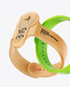 Two Fitness Silicone Bracelets Mockup