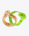 Two Fitness Silicone Bracelets Mockup