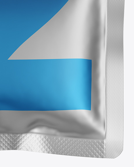 Matte Metallic Pouch Mockup PSD #7