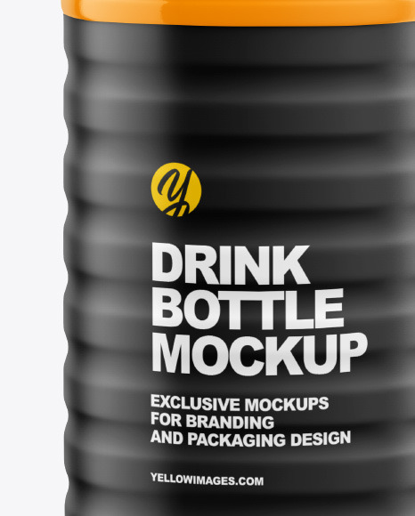 Glossy Drink Bottle Mockup PSD #1