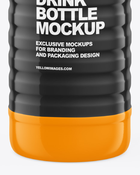 Glossy Drink Bottle Mockup PSD #6