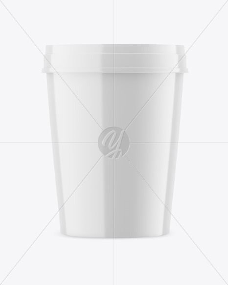 Glossy Ice Cream Cup Mockup