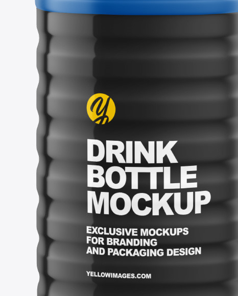 Matte Drink Bottle Mockup PSD #2