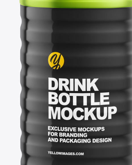 Metallic Drink Bottle Mockup PSD #2