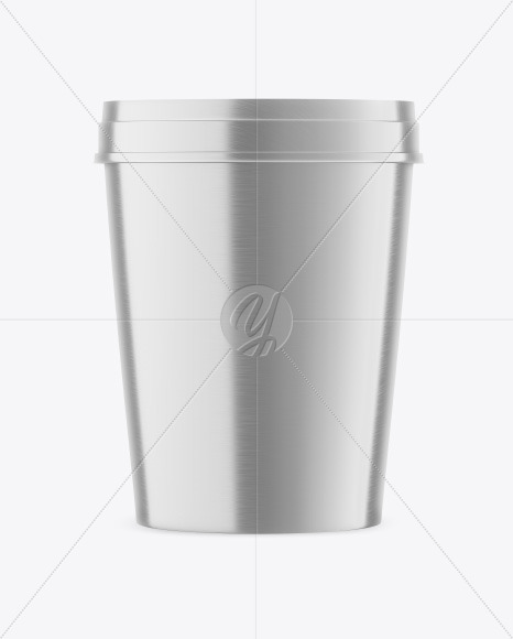 Metallic Ice Cream Cup Mockup Metallic Ice Cream Cup Mockup