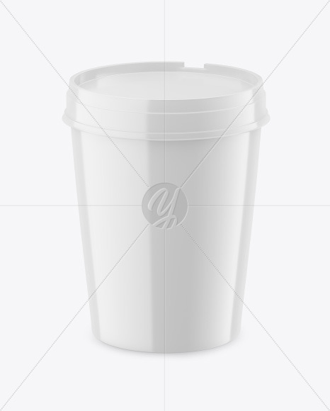 Glossy Ice Cream Cup Mockup