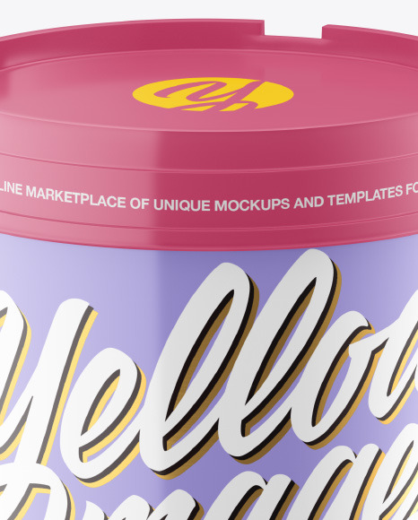 Glossy Ice Cream Cup Mockup PSD #2