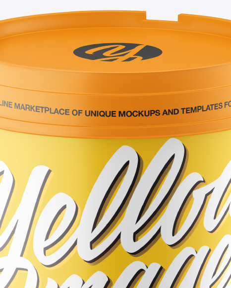 Matte Ice Cream Cup Mockup PSD #2