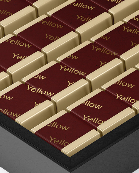 Kraft Paper Box of Chocolate Sweets Mockup PSD #2