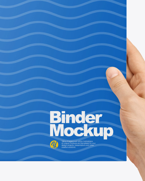 Binder in Hands Mockup Binder in Hands Mockup