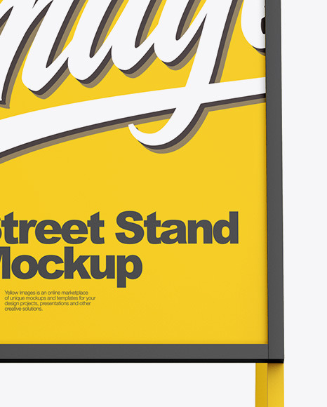Street Stand Mockup PSD #1