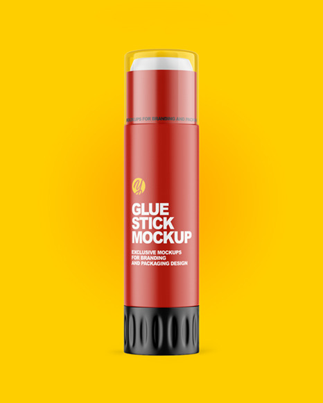 Matte Glue Stick Mockup PSD #1