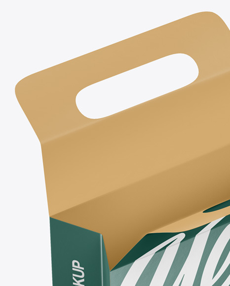 Opened Paper Bag Mockup PSD #3