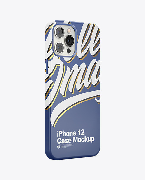 Iphone 12 Pro Max Case Mockup On Yellow Images Object Mockups