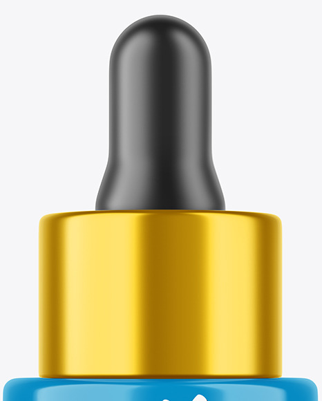 Glossy Dropper Bottle Mockup PSD #2