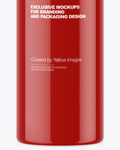 Glossy Plastic Bottle Mockup PSD #7