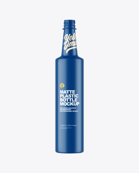 Matte Plastic Bottle Mockup