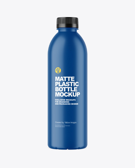 Matte Plastic Bottle Mockup