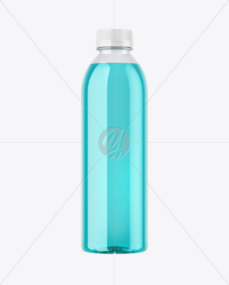 Clear Plastic Drink Bottle Mockup PSD #3