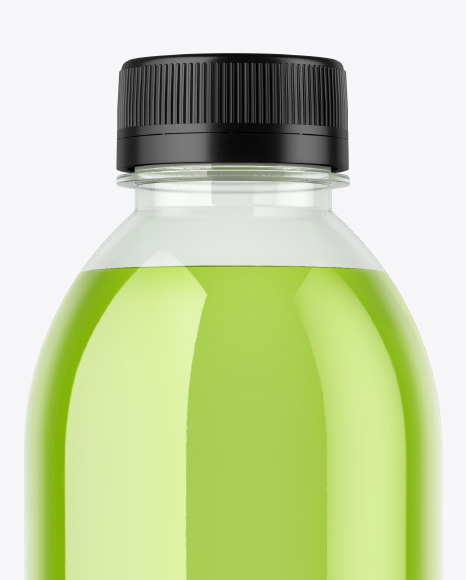 Clear Plastic Drink Bottle Mockup PSD #2