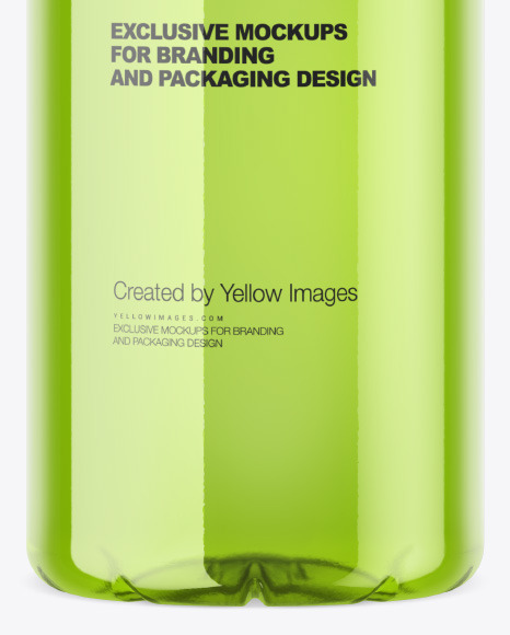 Clear Plastic Drink Bottle Mockup PSD #1
