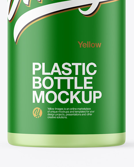 Frosted Soap Plastic Bottle Mockup PSD #1