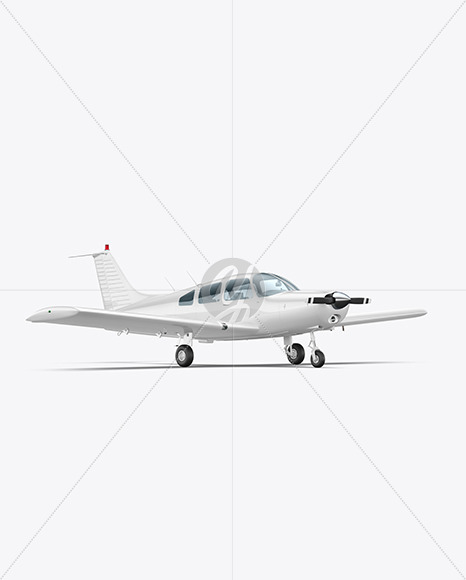 Download Aircraft Mockup Half Side View In Vehicle Mockups On Yellow Images Object Mockups