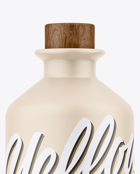 Matte Bottle Mockup PSD #2