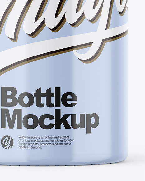 Glossy Bottle Mockup PSD #1