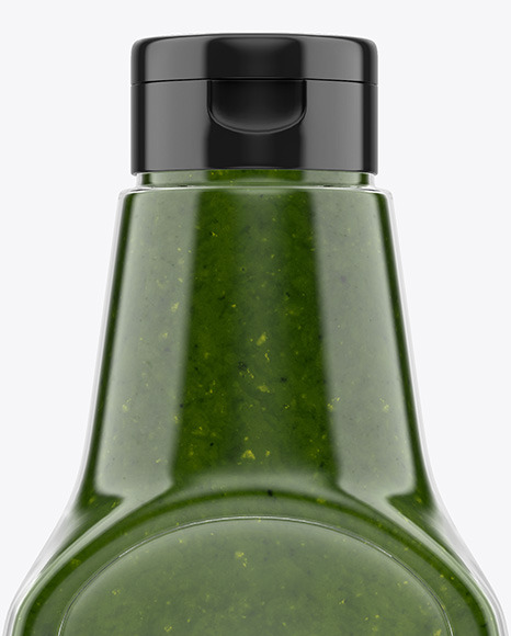 Pesto Sauce Bottle Mockup
