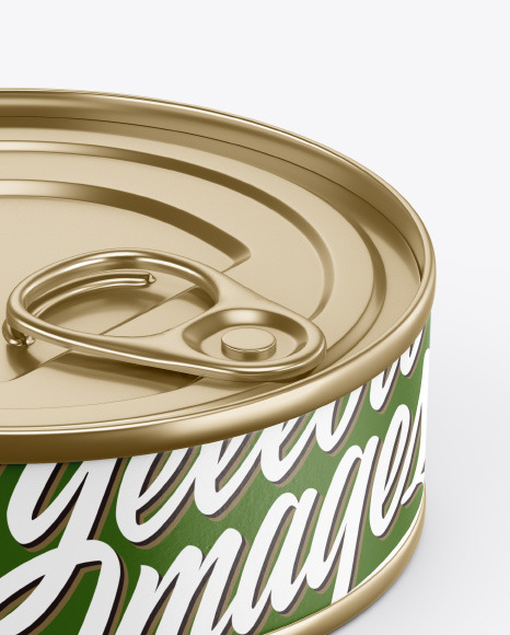 Tin Can With Pull Tab Mockup PSD #1