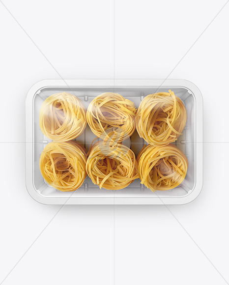 Download Plastic Tray With Pasta Mockup In Tray Platter Mockups On Yellow Images Object Mockups