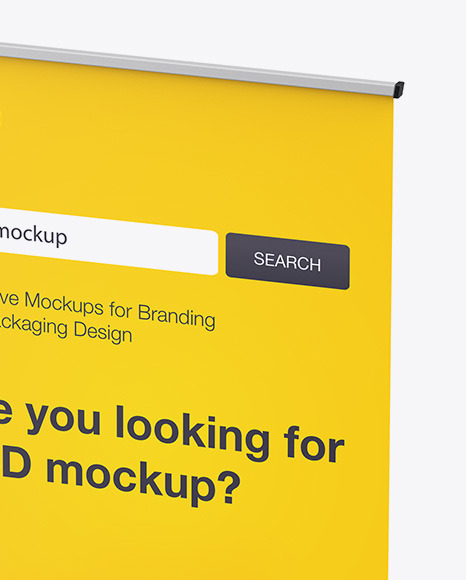 Roll up Banner Mockup PSD #2