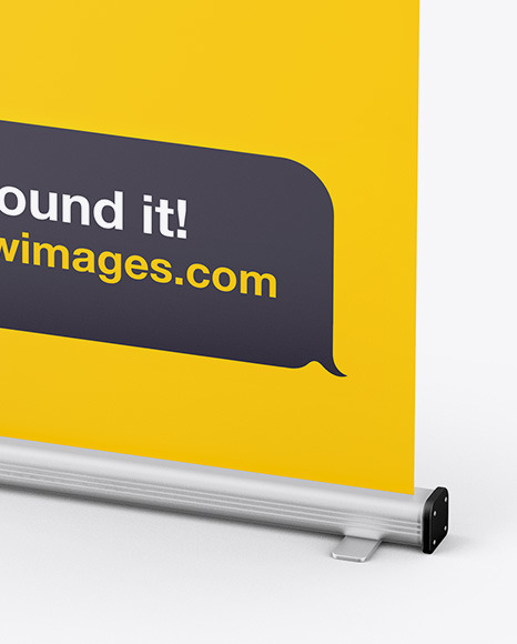 Roll up Banner Mockup PSD #1