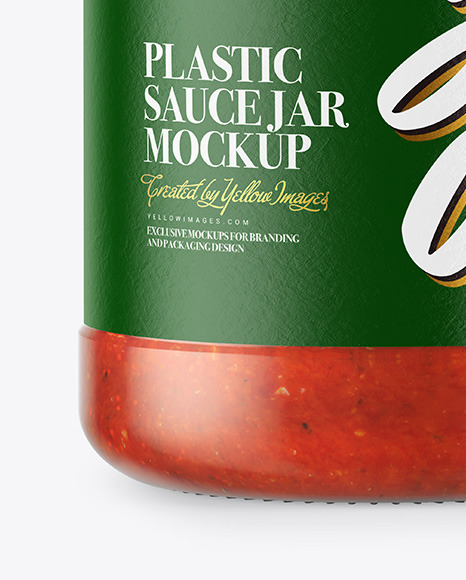Glass Jar With Tomato Sauce Mockup PSD #6