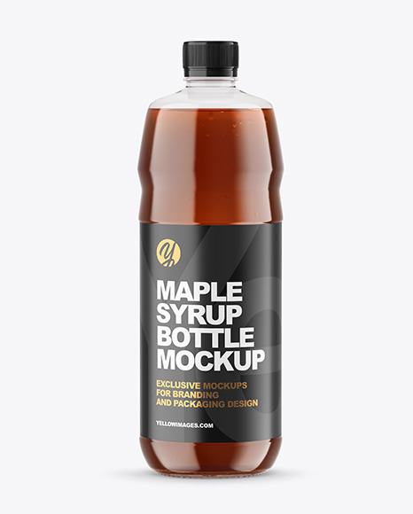 Maple Syrup Bottle Mockup