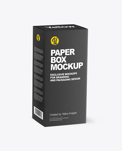 Download Matte Dropper Bottle With Paper Box Mockup In Box Mockups On Yellow Images Object Mockups