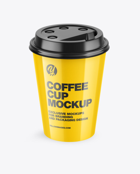 Glossy Coffee Cup Mockup PSD #2