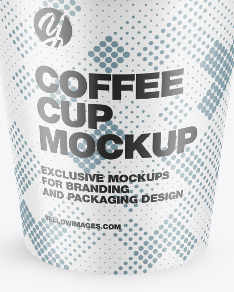 Matte Coffee Cup Mockup PSD #6