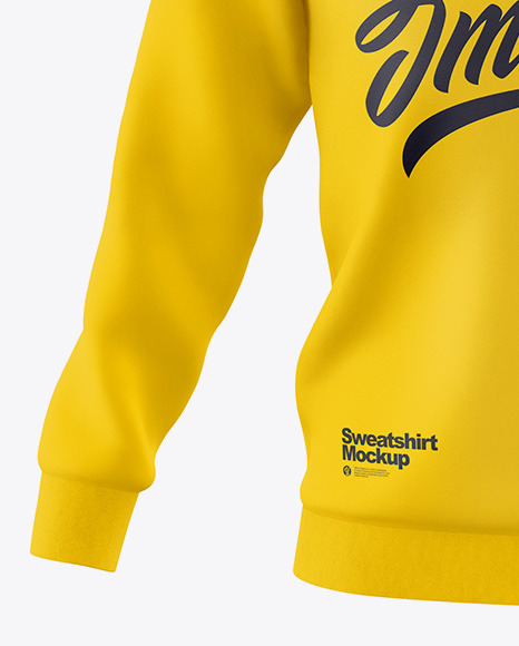 Men s Zip Sweatshirt Mockup   Front View PSD #1