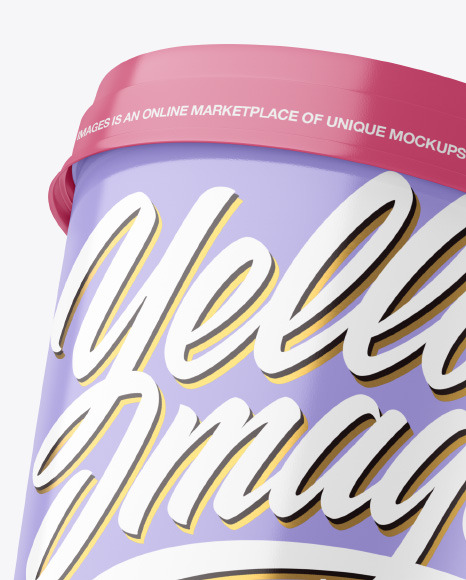 Glossy Ice Cream Cup Mockup PSD #2